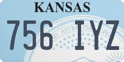 KS license plate 756IYZ
