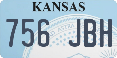 KS license plate 756JBH