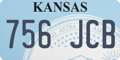 KS license plate 756JCB