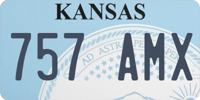 KS license plate 757AMX