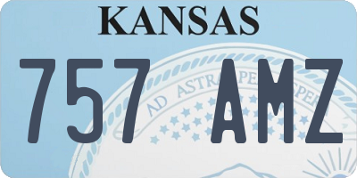 KS license plate 757AMZ