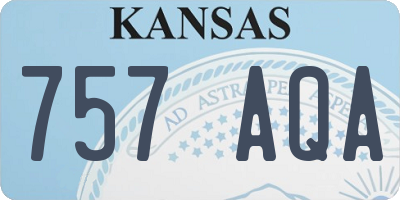 KS license plate 757AQA
