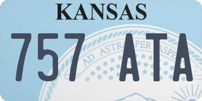 KS license plate 757ATA