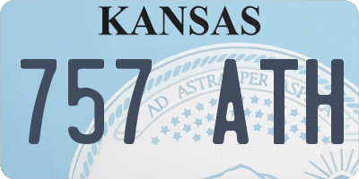 KS license plate 757ATH