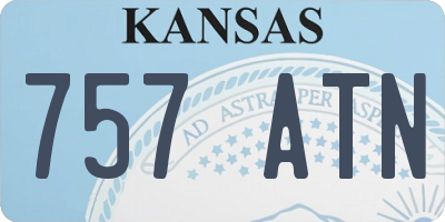 KS license plate 757ATN