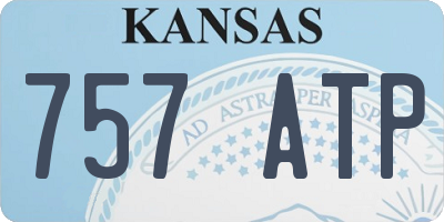 KS license plate 757ATP