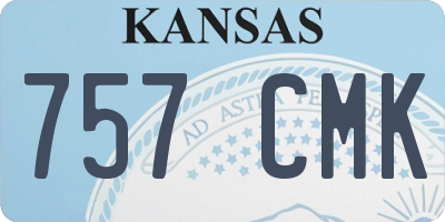 KS license plate 757CMK