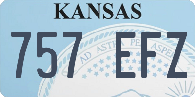 KS license plate 757EFZ