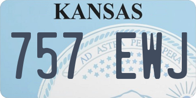 KS license plate 757EWJ