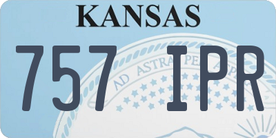 KS license plate 757IPR