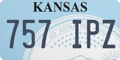 KS license plate 757IPZ