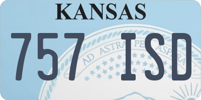 KS license plate 757ISD