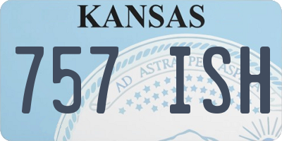 KS license plate 757ISH