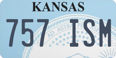 KS license plate 757ISM