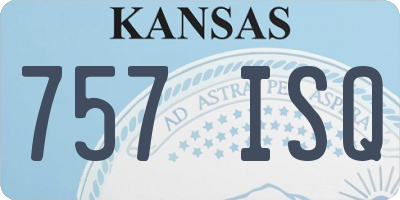 KS license plate 757ISQ
