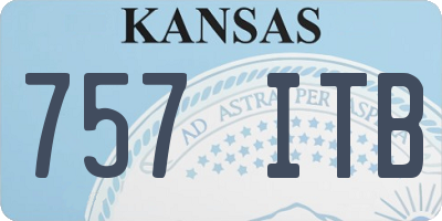 KS license plate 757ITB