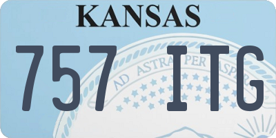 KS license plate 757ITG