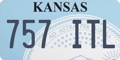 KS license plate 757ITL