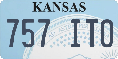 KS license plate 757ITO