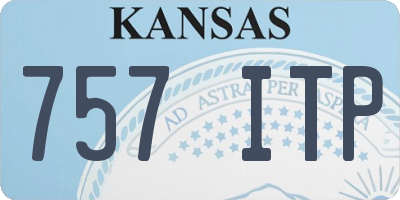 KS license plate 757ITP