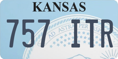 KS license plate 757ITR