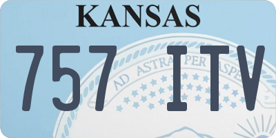 KS license plate 757ITV
