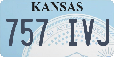 KS license plate 757IVJ