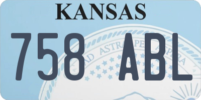 KS license plate 758ABL