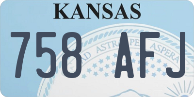 KS license plate 758AFJ