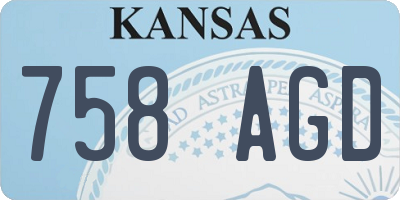 KS license plate 758AGD