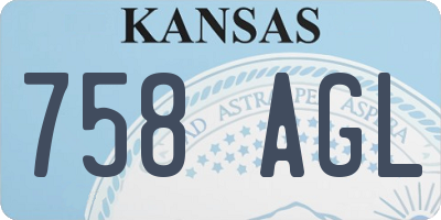 KS license plate 758AGL