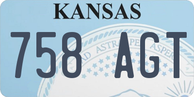 KS license plate 758AGT