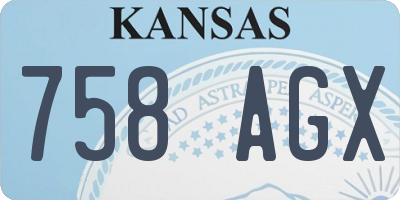 KS license plate 758AGX