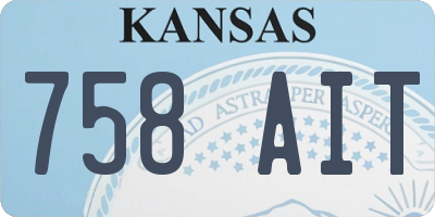 KS license plate 758AIT