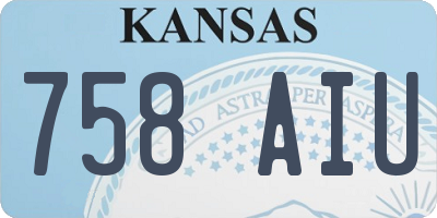KS license plate 758AIU