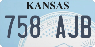 KS license plate 758AJB