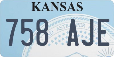 KS license plate 758AJE