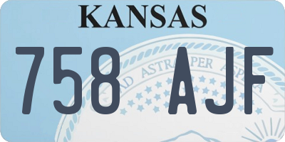KS license plate 758AJF