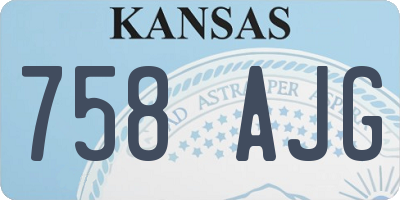 KS license plate 758AJG
