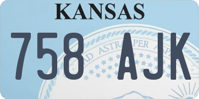 KS license plate 758AJK