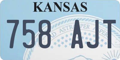 KS license plate 758AJT