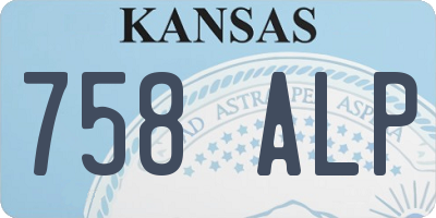 KS license plate 758ALP