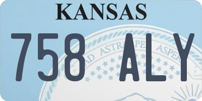 KS license plate 758ALY