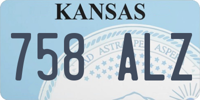 KS license plate 758ALZ