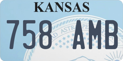 KS license plate 758AMB