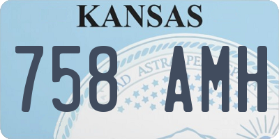 KS license plate 758AMH