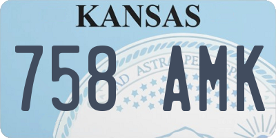 KS license plate 758AMK
