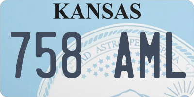 KS license plate 758AML