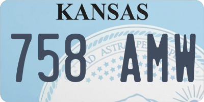 KS license plate 758AMW