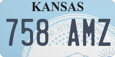 KS license plate 758AMZ